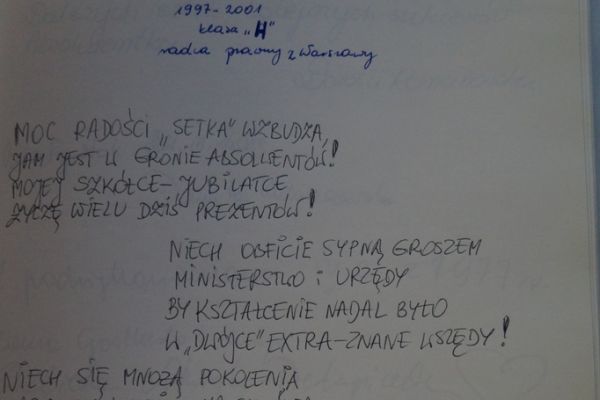 Wpis do kroniki - matura 78